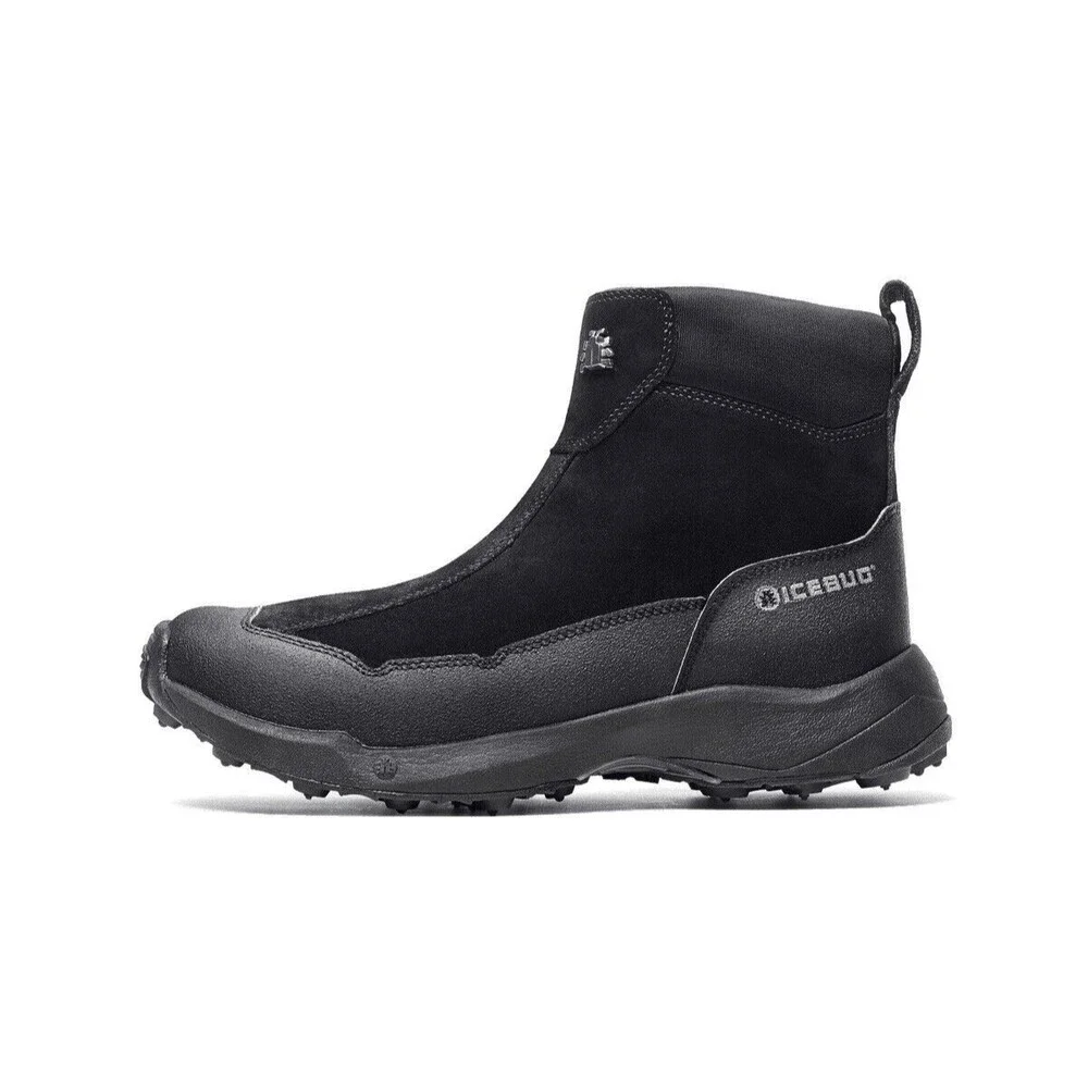 New ICEBUG Metro2 BUGrip Snow Boots Black Men Sz 11 Warm Traction Studs Comfort